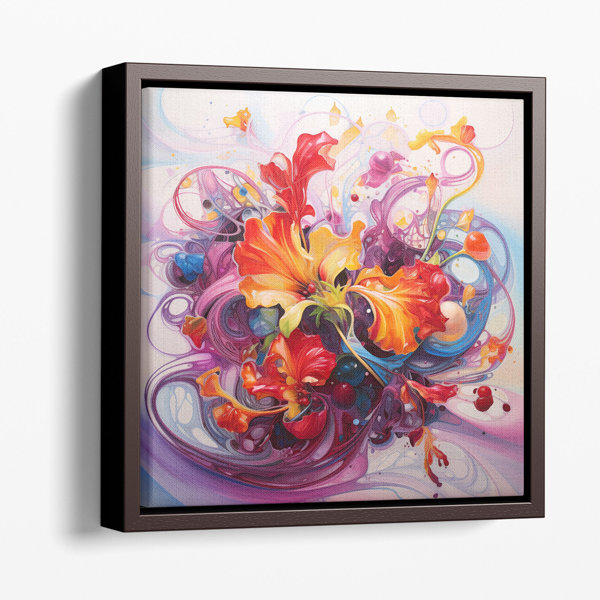 Wrought Studio Fluid Floral Movement Abstract Wall Art Wayfair Canada